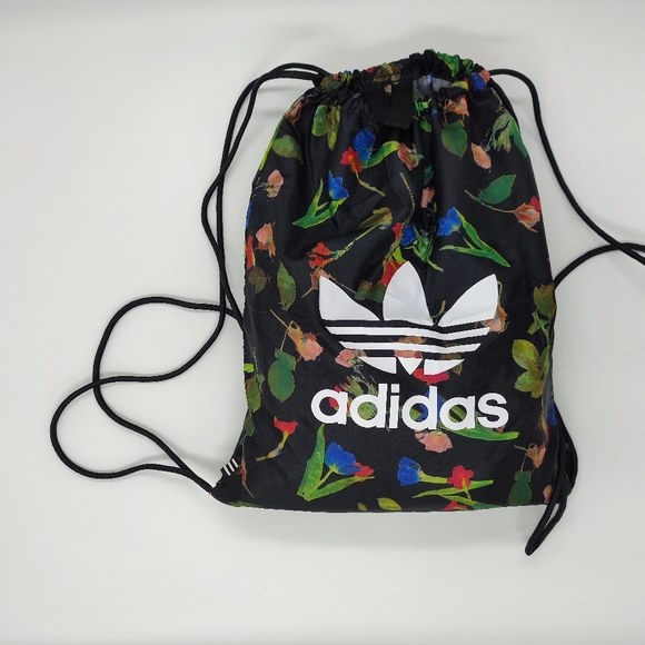 Adidas floral print drawstring backpack - Picture 8 of 10